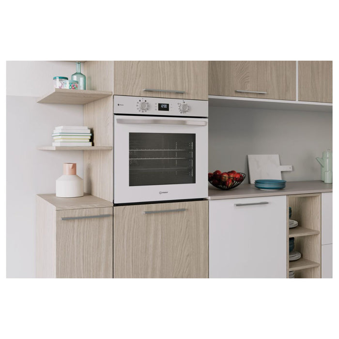 Indesit IO 258HS W UK Single Electric Oven - White - Unbeatable Bathrooms