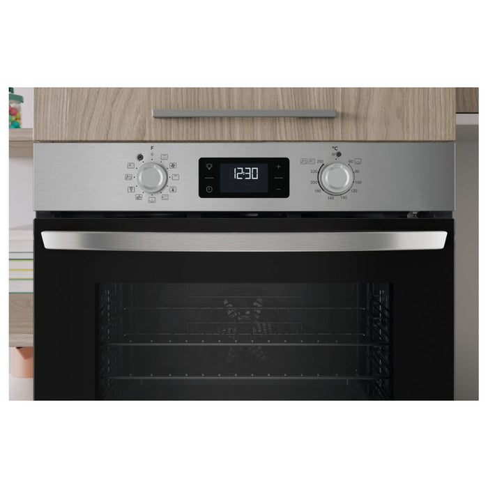 Indesit IO 278P1 X UK Single Pyrolytic Oven - St/Steel - Unbeatable Bathrooms