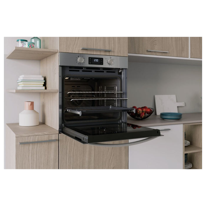 Indesit IO 278P1 X UK Single Pyrolytic Oven - St/Steel - Unbeatable Bathrooms