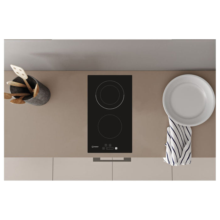 Indesit IRD 2030 B 30cm Domino Ceramic Hob - Black - Unbeatable Bathrooms