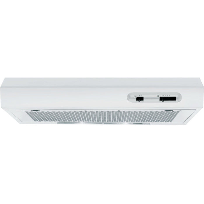 Indesit ISLK 66F LS W 60cm Visor Hood - White - Unbeatable Bathrooms