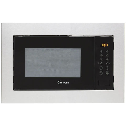 Indesit MWI125GXUK B/I 900W Microwave & Grill - St/Steel - Unbeatable Bathrooms