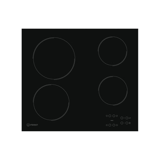 Indesit RI 161 C 60cm Ceramic Hob - Black - Unbeatable Bathrooms