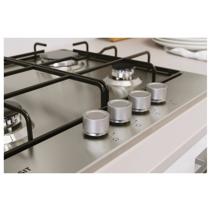 Indesit THP 642 IX/I 1 60cm Gas Hob - St/Steel - Unbeatable Bathrooms