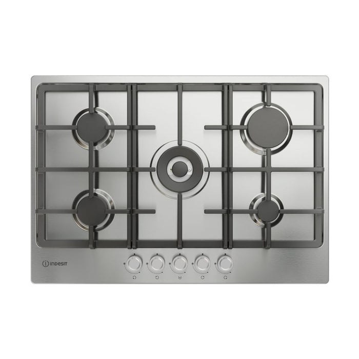 Indesit THP 751 W/IX/I 1 75cm Gas Hob - St/Steel - Unbeatable Bathrooms