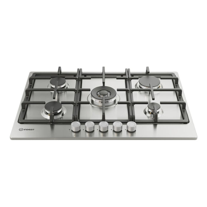 Indesit THP 751 W/IX/I 1 75cm Gas Hob - St/Steel - Unbeatable Bathrooms