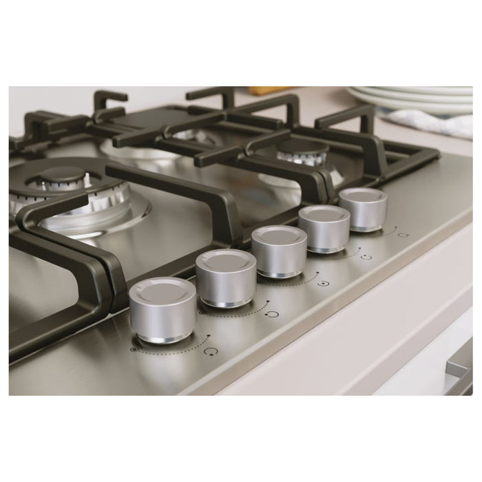 Indesit THP 751 W/IX/I 1 75cm Gas Hob - St/Steel - Unbeatable Bathrooms