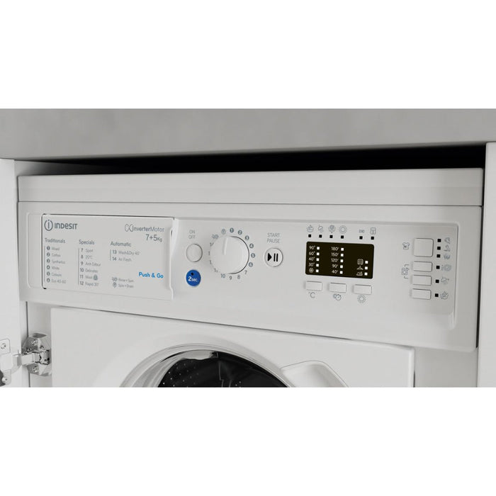 Indsit BI WDIL 75148 UK B/I 7/5kg 1400rpm Washer Dryer - Unbeatable Bathrooms