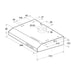Indesit ISLK 66 LS X 60cm Visor Hood - Stainless Steel - Unbeatable Bathrooms