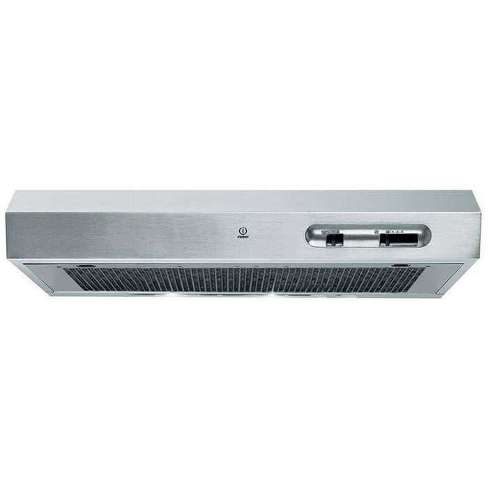Indesit ISLK 66 LS X 60cm Visor Hood - Stainless Steel - Unbeatable Bathrooms