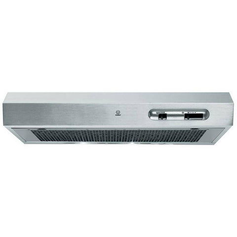Indesit ISLK 66 LS X 60cm Visor Hood - Stainless Steel - Unbeatable Bathrooms