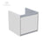 Ideal Standard 430mm Wall Hung Vanity Basin Unit Single Drawer - Gloss White / Matt Grey - Unbeatable Bathrooms