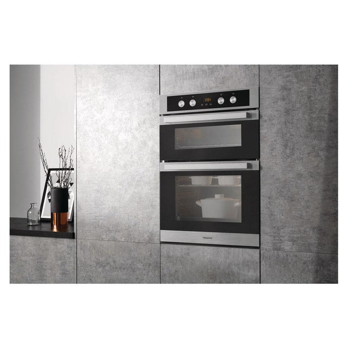 Hotpoint DKD5 841 J C IX Built In Double Electric Oven - Stainless Steel - Unbeatable Bathrooms