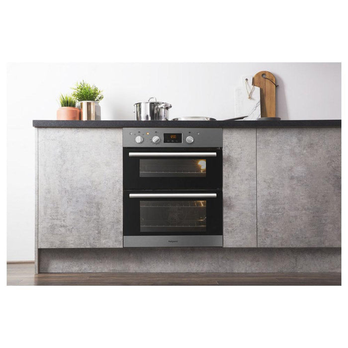 Hotpoint DU2 540 IX Built Under Double Electric Oven - Stainless Steel - Unbeatable Bathrooms