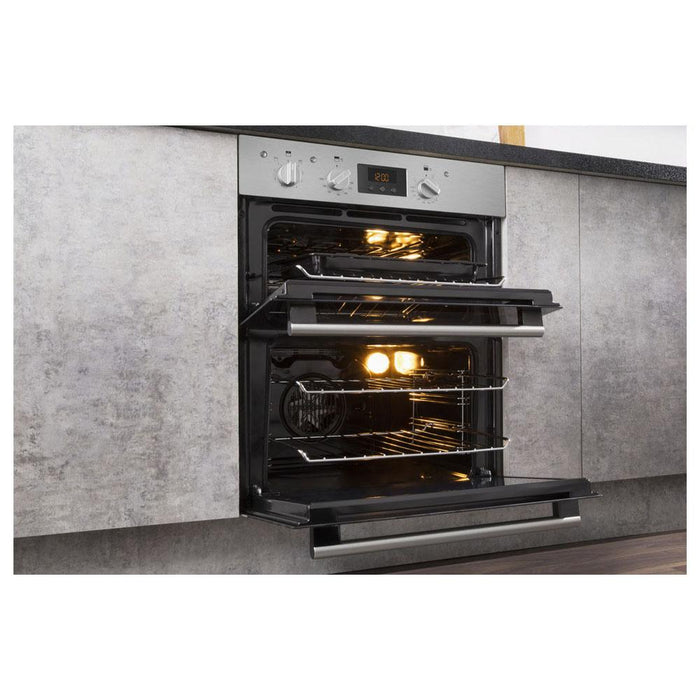 Hotpoint DU2 540 IX Built Under Double Electric Oven - Stainless Steel - Unbeatable Bathrooms