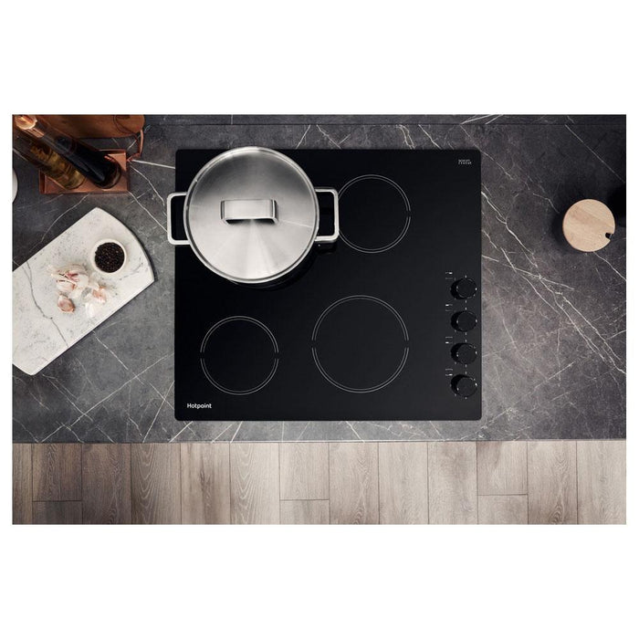 Hotpoint HR 619 CH 60cm Ceramic Hob - Black - Unbeatable Bathrooms
