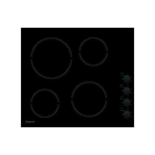 Hotpoint HR 619 CH 60cm Ceramic Hob - Black - Unbeatable Bathrooms