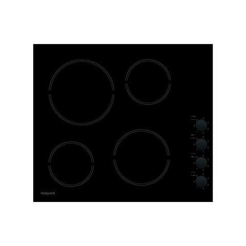 Hotpoint HR 619 CH 60cm Ceramic Hob - Black - Unbeatable Bathrooms