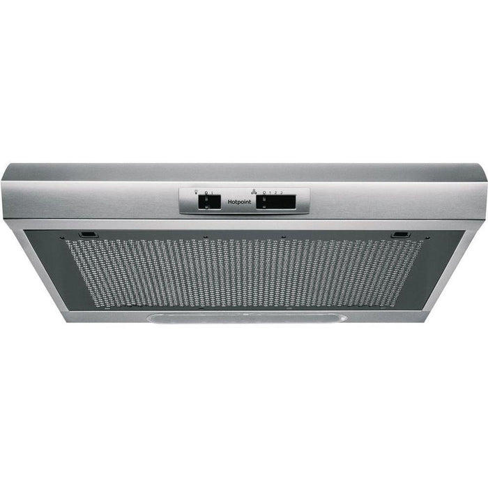 Hotpoint PSLMO 65F LS X 60cm Visor Hood - Silver - Unbeatable Bathrooms