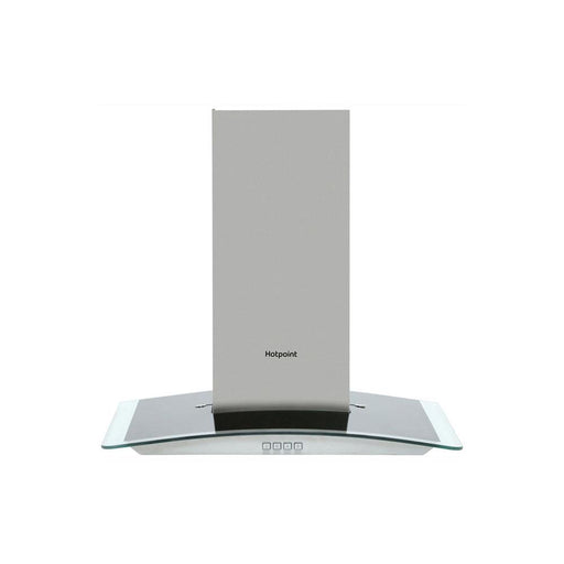 Hotpoint PHGC6.4FLMX 60cm Curved Glass Chimney Hood - Stainless Steel - Unbeatable Bathrooms
