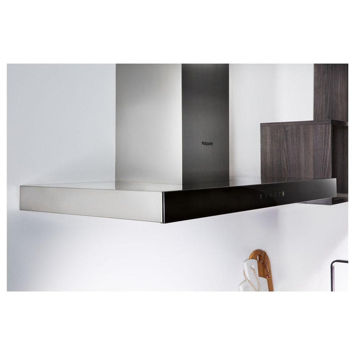 Hotpoint PHBS6.8FLTIX 60cm Box Chimney Hood - Stainless Steel - Unbeatable Bathrooms