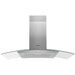 Hotpoint Curved Glass Chimney Hood - Stainless Steel - Unbeatable Bathrooms