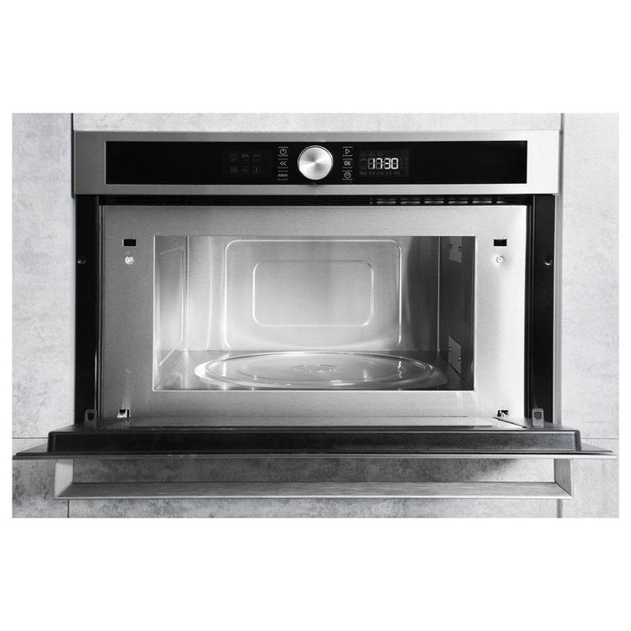 Hotpoint MD 554 IX H Built In Microwave & Grill - Stainless Steel - Unbeatable Bathrooms
