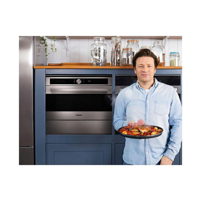 Hotpoint MD 554 IX H Built In Microwave & Grill - Stainless Steel - Unbeatable Bathrooms