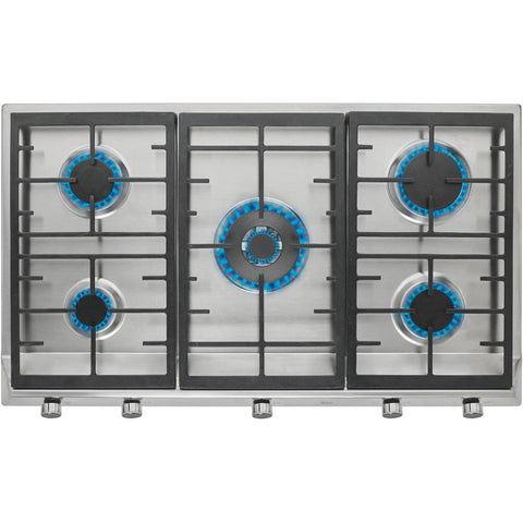 Teka EX 90.1 5G AI AL DR CI 90cm Gas Hob - Stainless Steel - Unbeatable Bathrooms