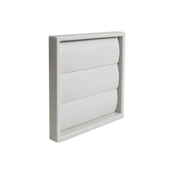 Manrose 100mm Gravity Shutter Dual Fitting Grille - White - Unbeatable Bathrooms