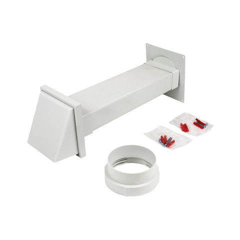 Manrose 100mm Rectangular Tumble Dryer Kit - White - Unbeatable Bathrooms