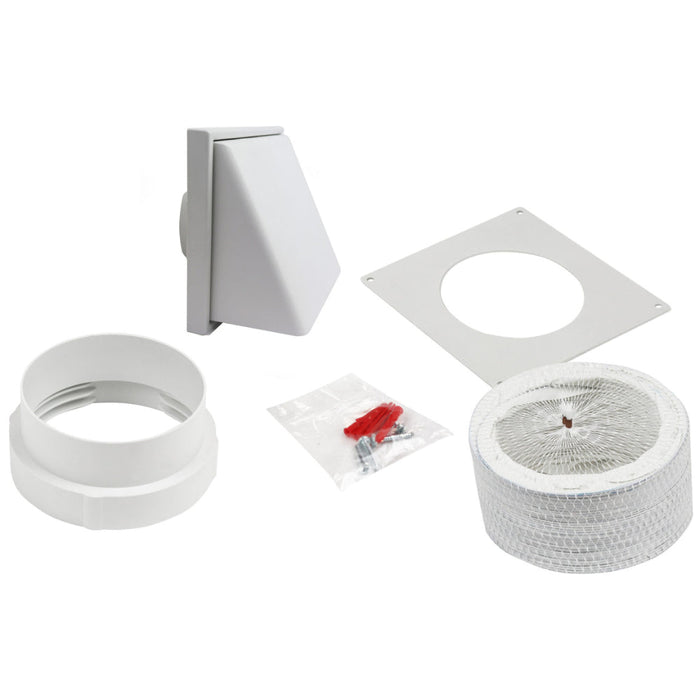 Manrose Round Cowl Kit (1m) - White - Unbeatable Bathrooms