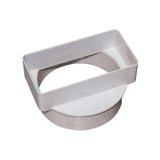 Manrose 100mm to 110 x 54mm Male Round to Rectangular Adaptor - White - Unbeatable Bathrooms