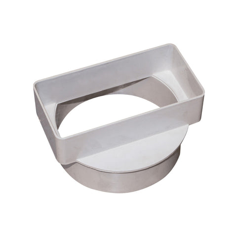 Manrose 100mm to 110 x 54mm Male Round to Rectangular Adaptor - White - Unbeatable Bathrooms