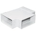Manrose Horizontal T-Piece - White - Unbeatable Bathrooms