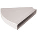 Manrose Rectangular Horizontal 45&deg; Bend - White - Unbeatable Bathrooms