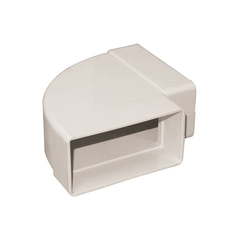 Manrose Rectangular Horizontal 90&deg; Bend - White - Unbeatable Bathrooms