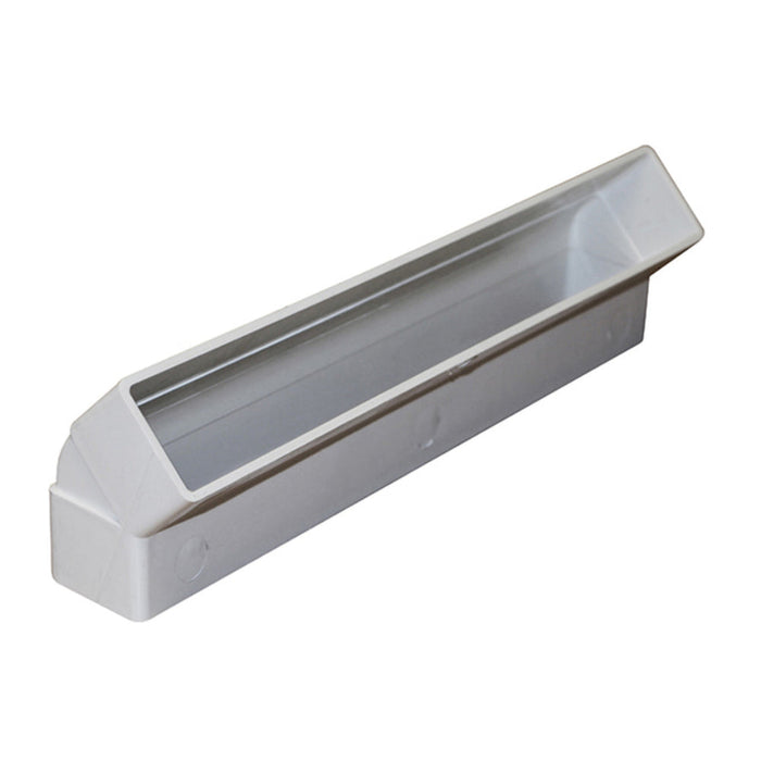 Manrose Rectangular Vertical 45&deg; Bend - White - Unbeatable Bathrooms