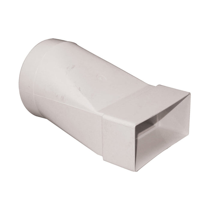 Manrose Round to Rectangular Adaptor - White - Unbeatable Bathrooms