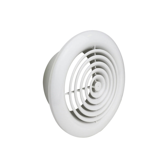 Manrose Internal Circular Grille - White - Unbeatable Bathrooms