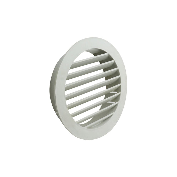 Manrose 150mm Round Louvered Grille - White - Unbeatable Bathrooms