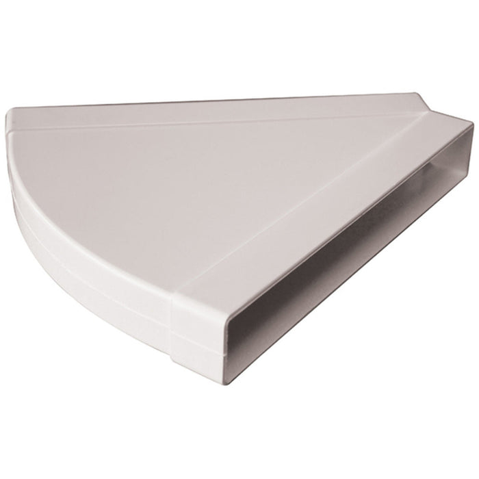 Manrose Rectangular Horizontal 45&deg; Bend - White - Unbeatable Bathrooms