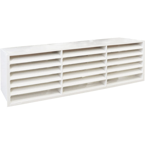 Manrose 204 x 60mm Slimline Airbrick Low Resistance - White - Unbeatable Bathrooms