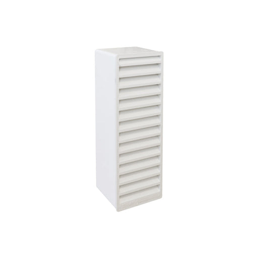 Manrose 204 x 60mm Slimline Airbrick Vertical Louvre - White - Unbeatable Bathrooms
