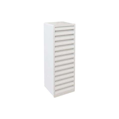 Manrose 204 x 60mm Slimline Airbrick Vertical Louvre - White - Unbeatable Bathrooms