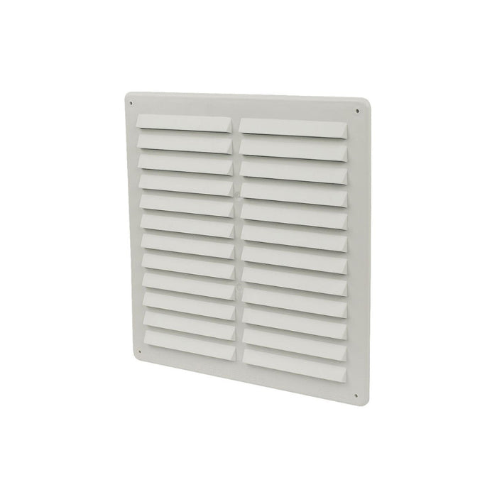 Manrose 250mm Fixed Louvre Vent - White - Unbeatable Bathrooms