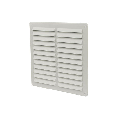 Manrose 250mm Fixed Louvre Vent - White - Unbeatable Bathrooms