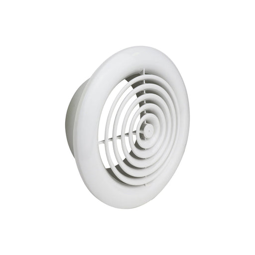 Manrose Internal Circular Grille - White - Unbeatable Bathrooms