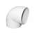 Manrose Round 90&deg; Pipe Bend - White - Unbeatable Bathrooms