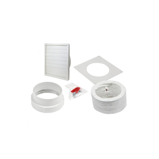 Manrose Round Hose Gravity Kit (1m) - White - Unbeatable Bathrooms